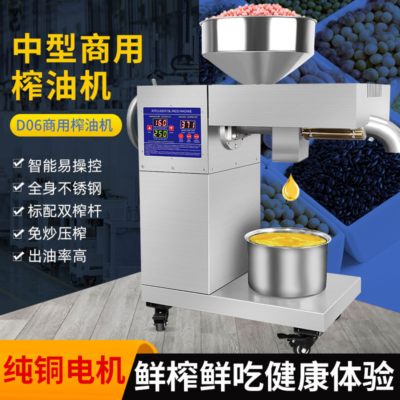 220V/110用榨油机中小型家用螺旋炸油机全自动油坊 D06 oil pr